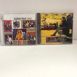 Classic Rock Gold 2-CD & Sting Ten Summoner's Tales CD Lot Both Factory Sealed